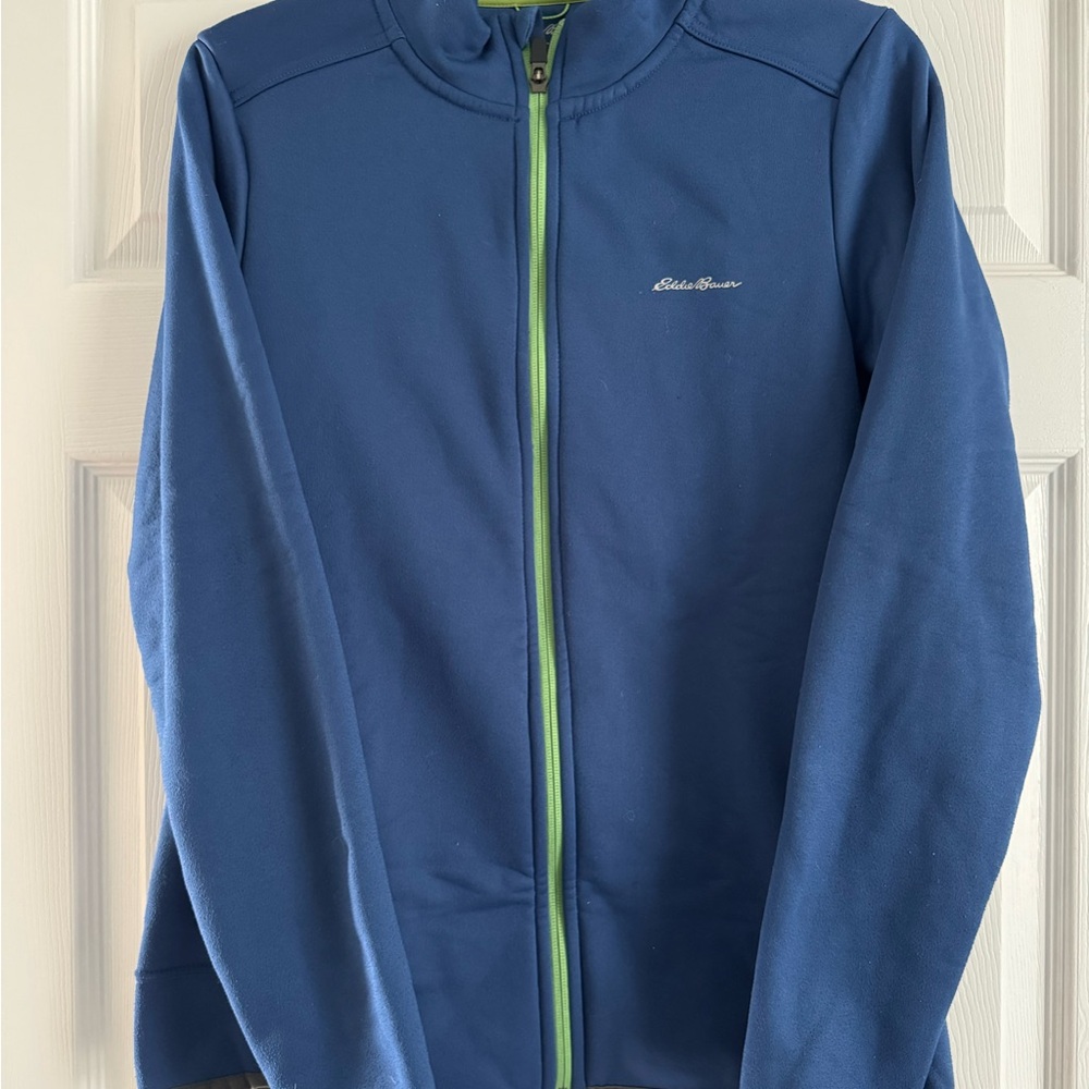 Eddie Bauer Women’s Zip Up Jacket with Green Accent